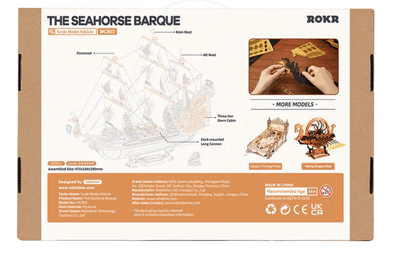 Robotime The Seahorse Barque