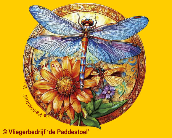 Yiwu Blauwe Libel Legpuzzel hout