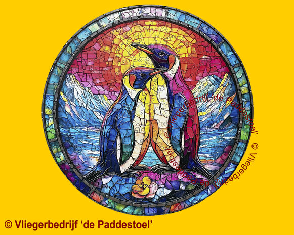 Yiwu Glas-in-Lood Pinguins Legpuzzel hout