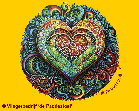 Yiwu Regenboog Hart Legpuzzel hout