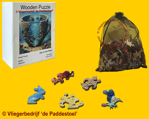 Yiwu Zee in een Mok Legpuzzel hout