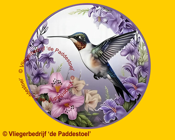 Yiwu Kolibri-Lila Bloemen Legpuzzel hout