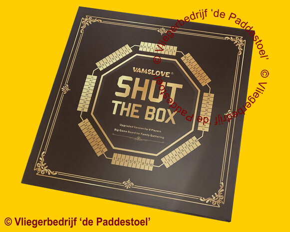 Shut the Box / Shuttlebox  8 personen XLarge bruin