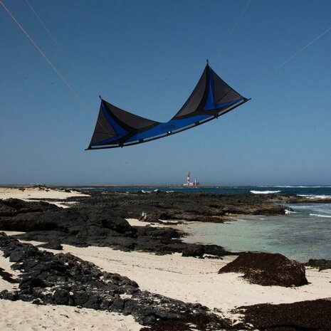 Spiderkites Shiva charcoal/blue - Stuntvlieger