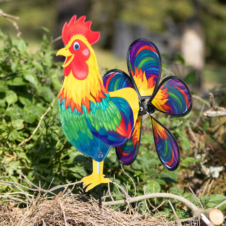 HQ Spin Critter Rainbow Rooster