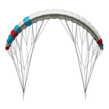 Crosskites Pro Twister 3.0 Aqua/red (handles) - Vierlijnsvlieger