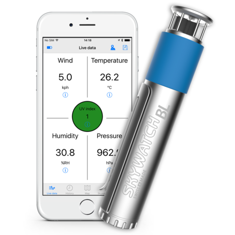 Skywatch BL 500 windmeter Bluetooth